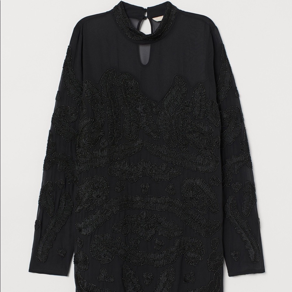 COPY - NWT H&M Dress With Beaded Embroidery